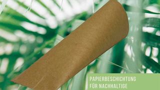 Was man hier sieht, ist ein erdölfrei nachhaltig beschichtetes Papier, das als Verpackung für Kosmetik dienen kann. Dabei spielten am Fraunhofer ISC entwickelte, biobasierten Ormocere eine Hauptrolle. Weitere Projektpartner waren Polymaris, das IPC und Albea. (Bild: ISC / K. Selsam)