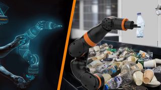 Play before Pay: Im iguversum den ReBeL virtuell konfigurieren und aus der Ferne steuern – nur eine von vielen Möglichkeiten, mit denen igus Robotikanwendern den Einstieg in die Low Cost Automation in Zukunft noch einfacher macht.  (Bild: igus GmbH))