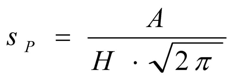 Abb. 3: Formel zur Berechnung der Standardabweichung der Peaks. (Archiv: Vogel Business Media)