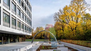 Das neue Institutsgebäude Fraunhofer ITMP in Frankfurt, unweit vom Campus der Universität Niederrad.  (Bild: Frank Blümler)