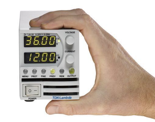 Bild 32: Die Labornetzteile der Serie Z+ lassen sich als Tischgeräte oder im Rack betreiben. Das Z800 war 2012 das kleinste Gerät seiner Klasse. (Bild: TDK-Lambda)