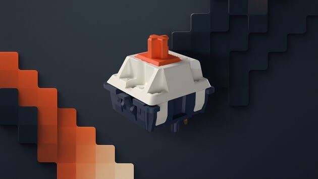 Der MX-Falcon-Schalter ist laut dem Hersteller inspiriert vom Anschlag klassischer Schreibmaschinen mit kräftigem Feedback. (Bild: Cherry)