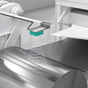 Messung des Materialverbrauchs in der Blechschneidanlage(Bild:  Pepperl+Fuchs)
