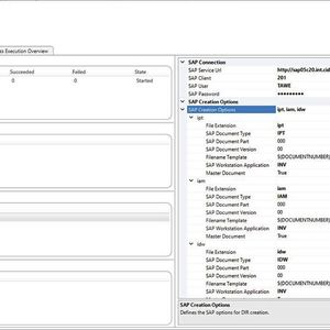 Cideon Conify mit unterschiedlichen Einstellungsmöglichkeiten der einzelnen CAD- und PDM-Konnektoren zur Verwendung im Prozess.(Bild:  Cideon)