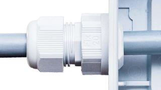 Mit der Kabelverschraubung Perfect Fix entfällt die Montage einer Kontermutter im Gehäuseinneren. Bild: Jacob (Archiv: Vogel Business Media)