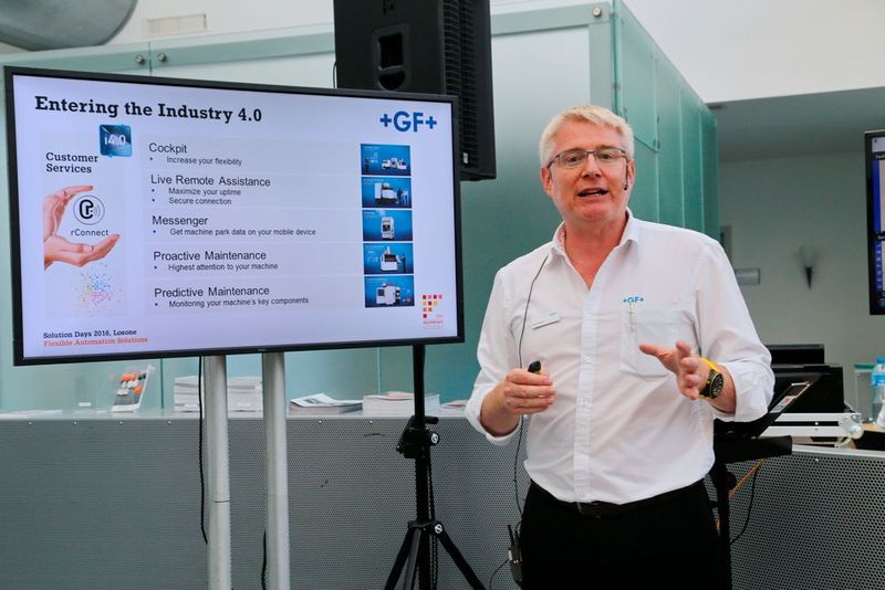 Eindrücke von den Solution Days 2016 bei GF Machining Solutions in Losone. (Anne Richter, SMM)