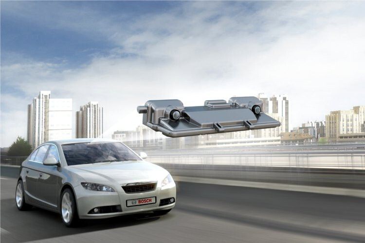 Die neue Stereokamera von Bosch wird hinter der Windschutzscheibe verbaut und verleiht dem Fahrzeug die Fähigkeit Objekte räumlich zu erfassen. (Bosch)