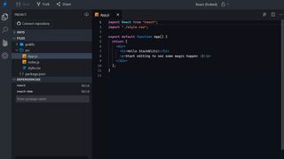Erste Schritte mit React. (Bild: Joos / React)