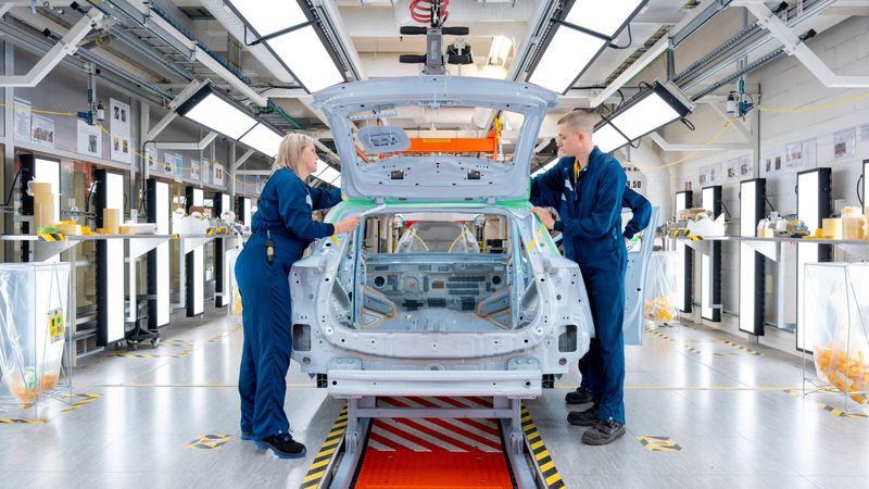 Volvo fertigt sein Elektro-SUV EX30 im belgischen Gent.(Bild:  Volvo)