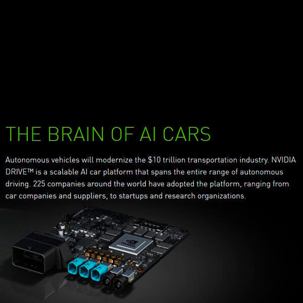 NVIDIA GeForce

NVIDIA will mit seinen Lösungen selbstfahrende Autos ausrüsten, die mittels Deep Learning ihre räumliche Umwelt und Hindernisse erkennen sollen. 
Mehr unter: 