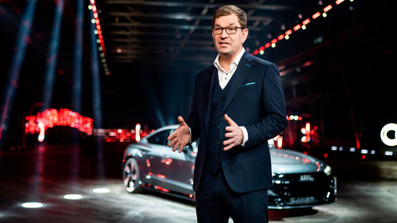 „Vorsprung 2030“ heißt die neue Strategie, für die Audi unter CEO Markus Duesmann stehen soll.(Bild:  Audi)