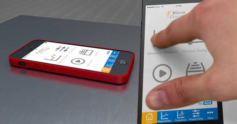 Vibro Checker, siegreich bei den „automation app awards 2014“ in der Kategorie „Engineering-App“: macht das iPhone zu einem leistungsstarken Messgerät und führt die Anwender in wenigen Schritten zur passenden Schwingungsisolationslösung. (Bild: ACE)