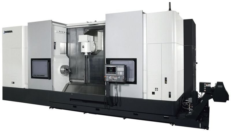 Der geräumige  Arbeitsraum der Okuma Multus B550 ermöglicht Schroeder Valves auch die Komplettbearbeitung der größten Gehäuseteile in zwei Aufspannungen. (Bild: Okuma)