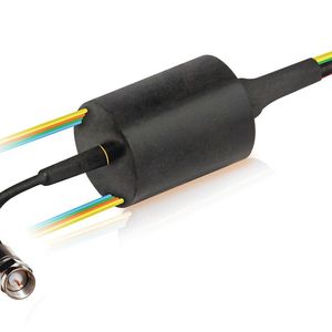 Die Schleifringe der Baureihe SVTS-A sind kugelgelagert und erreichen eine Lebensdauer von 107 Umdrehungen.(Bild:  Servotecnica)