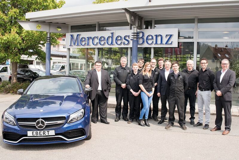 ... ist auf dem Gelände eines im Sommer 2017 erworbenen Mercedes-Betriebs eingezogen.  (Ebert Automobile)
