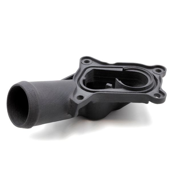 3D-printed coolant distribution nozzle from Schaeffler made of PPS GF 40 Type Fortron 1140L4 from Celanese using the CEM process on an injection-moulded granulate basis. (AIM3D)