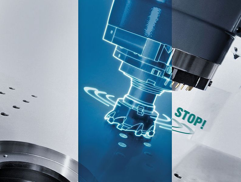 MPC 2.0 – Machine Protection Control aus dem Segment der Überwachungszyklen: Schwingungssensorik an der Frässpindel und neu eine Überwachung der Schnittkraft für Bohren und Gewindeschneiden. (DMG Mori)