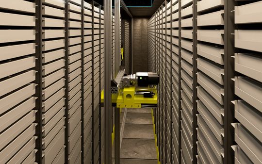 (Die gesamte Anlage ist sehr kompakt und gleichzeitig flexibel erweiterbar. So lassen sich die Kassetteneinteilungen auch nach Fertigstellung dem aktuellen Bedarf anpassen. Bildquelle: Agentur 3D-Cube.ch, Patrick Manser)