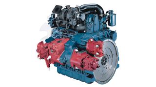 Bild 1: Vier-Ventil-Industriemotor mit E-CDIS (zentrale Direkteinspritzung). Bild: Kubota (Archiv: Vogel Business Media)