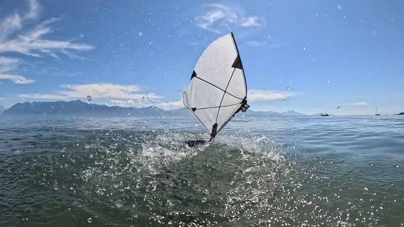 Ausgehend von der Biomechanik von Vögeln entwickelte das Team Flügel aus dünnen Membranen, die mit hydrophoben Nanopartikeln beschichtet sind, um Wasser abzuweisen. (Bild: Raphael Zufferey)