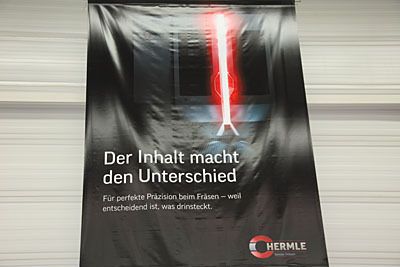 Ein Erfolgsmotto von Hermle..... (Archiv: Vogel Business Media)