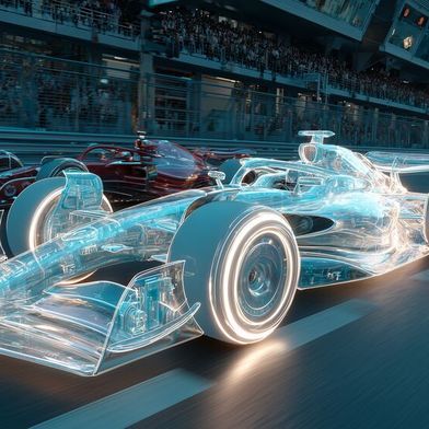 Ein photonischer Prozessor ist, so Michael Förtsch, der Formel-1-Wagen unter den klassischen Beschleunigern, macht diese nicht obsolet. (Bild: Midjourney / KI-generiert)