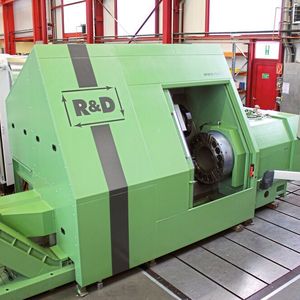 Die Heid-Rohrendbearbeitungsmaschine SDXNCC 808 324 nach der Modernisierung.