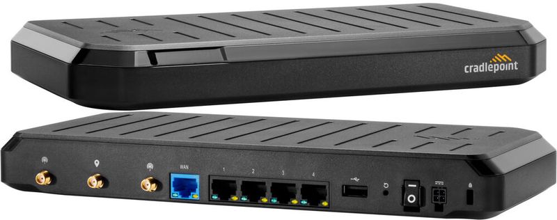 Dedizierte Wireless-Router wie der Cradlepoint E102 Enterprise Router ermöglichen es, Compliance- und Security-Richtlinien bis an den Network-Edge, beispielsweise das Home-Office, durchzusetzen. (Bild: Cradlepoint)