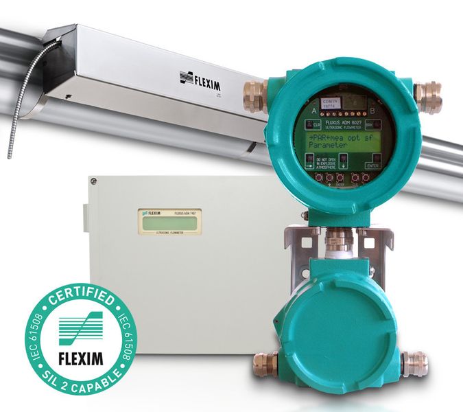 Functional Safety - SIL2 certified clamp-on flowmeter (Picture: Flexim)