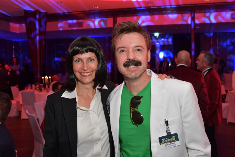 Gewinner unter sich Ronny Drexel, GSD, und Birgit Wiggert, MRM. (Hannes Magerstaedt)