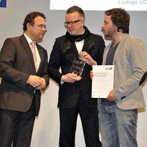 Julius Tröger und André Pätzold erhielten den zweiten Preis in der Kategorie Unternehmen 