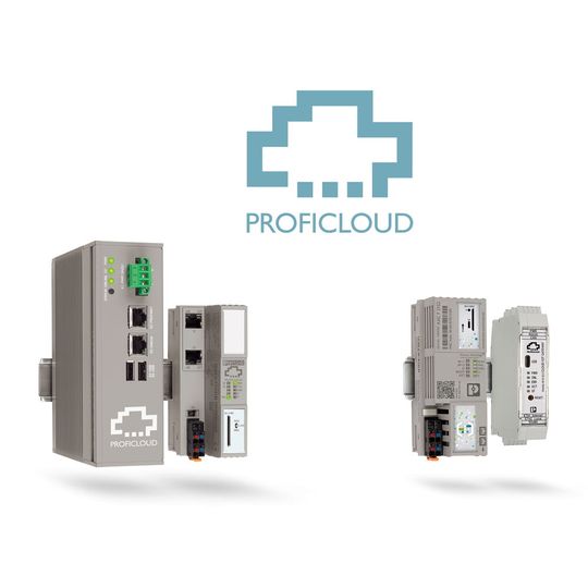 Cloud on Board: Durch ein optionales IoT-Gateway lassen sich neben der Proficloud von Phoenix Contact auch weitere Cloud Services nutzen.(Bild:  Phoenix Contact)