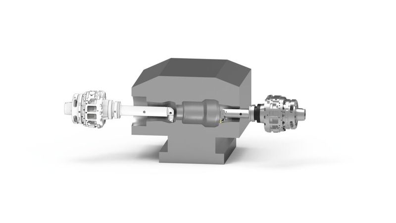 Mit dem neuen, für den SMM-Award nominierten Heller-Plandrehkopf  PDK 80 gewinnt das Drehen auf Bearbeitungszentren noch  weiter an Attraktivität.  (Bild: Heller)