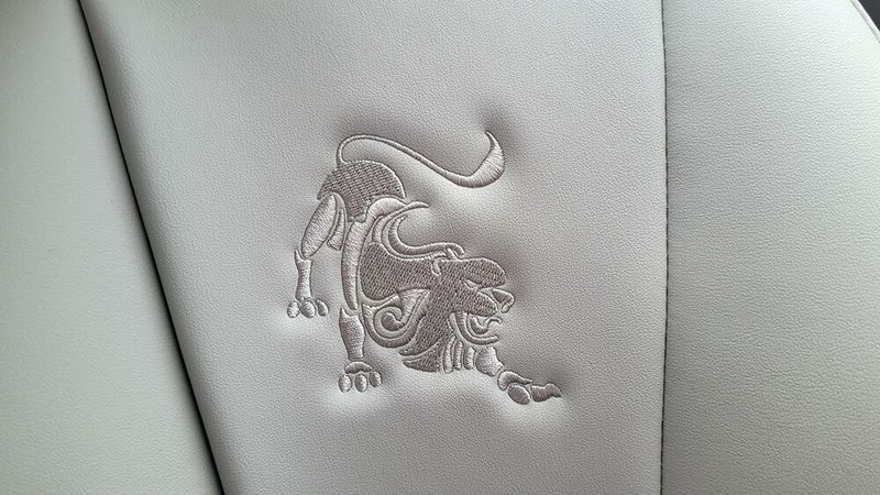 In die Kopfstützen ist das Löwenlogo der Marke Forthing eingestickt. (Bild: Wehner - VCG)