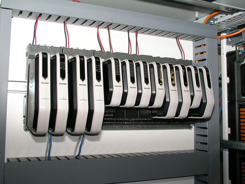 Wenn es nach den Emerson-Verantwortlichen geht, sehen Schaltschränke in Zukunft aufgeräumter aus. Hier ein Blick auf das neue DeltaV der S-Serie. (Archiv: Vogel Business Media)
