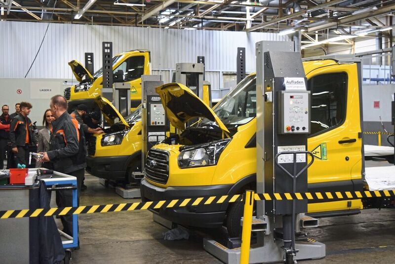 Im Ford-Werk Köln ist die Serienproduktion des Streetscooter Work XL gestartet.  (Hans-Robert Richarz/Ampnet)