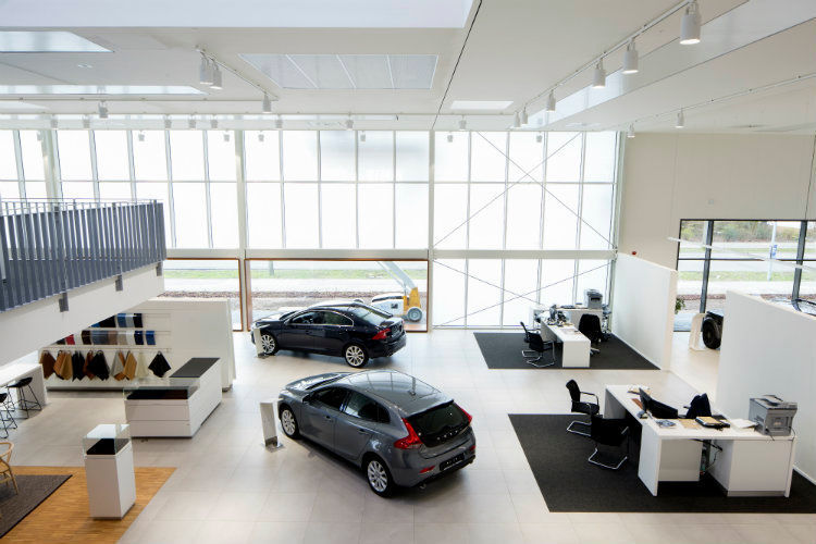 Allein die Volvo-Schauraumfläche ist 800 Quadratmeter groß. (Volvo)