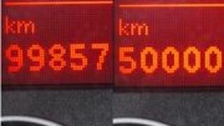 Vorher – nachher: Tachomanipulation geht heute per OBD in Sekunden. (Foto: ADAC)