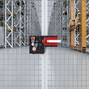 Dream-Team für die Intralogistik: Das modulare Schutztürsystem MGB2 Modular kombiniert mit dem Schlüsselsystem CKS erfüllt alle Anforderungen an Flexibilität, Kosteneffizienz und Betriebssicherheit.(Bild:  Euchner)