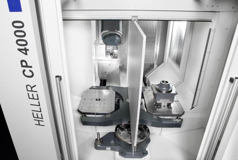 In der C 4000 können Werkstücke mit einem Werkstückdurchmesser bis 1200 und einer Werkstückhöhe bis 1500 mm bearbeitet werden. (Bild: Heller)