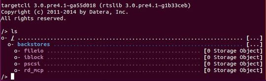 Nach der Installation steht die targetcli-Shell zur Erstellung von Storage-Targets zur Verfügung.(Thomas Joos)