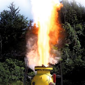 Funktionstest einer Berstscheibe für den Explosionsschutz