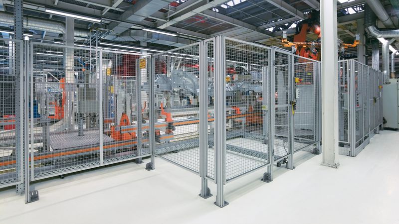 Mit dem erweiterten EcoSafe-Programm von Bosch Rexroth können Schutzeinrichtungen schneller, flexibler und kostengünstiger realisiert werden.(Bild: Bosch Rexroth)
