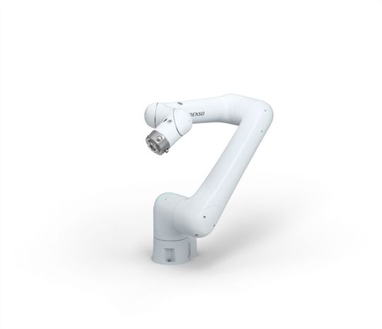 Der kollaborative Roboter CR20A hat eine hohe Traglast und verfügt über einen elektromagnetischen Bremsenschutzmechanismus.(Bild:  Denso Robotics)