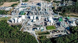 Perstorp will investigate the potential production of recycled methanol, using carbon dioxide and residual streams, at its Swedish facility in Stenungsund.  (Perstorp)
