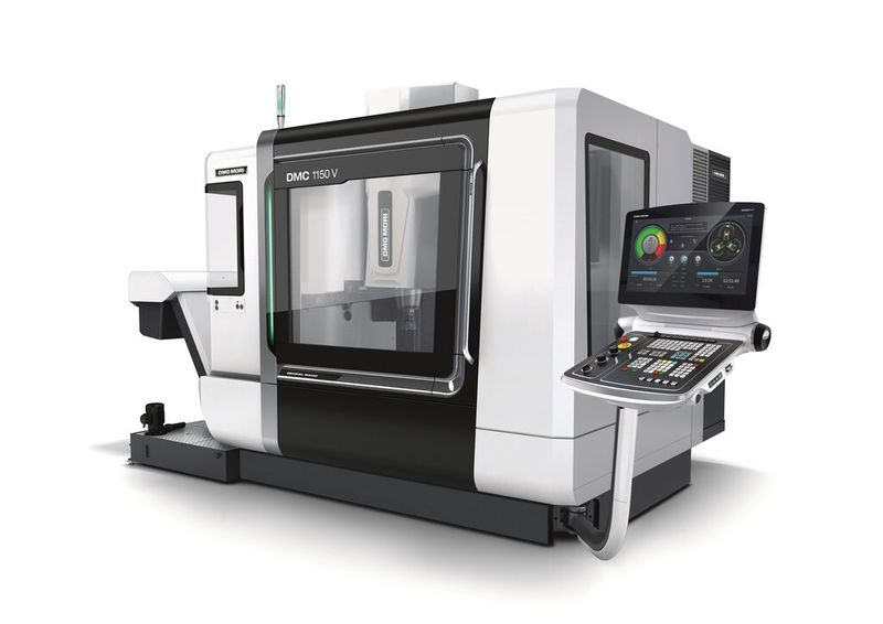 Die DMC 1150 V hat einen Arbeitusraum mit 700 mm Y-Weg für die Vertikalbearbeitung vonWerkstücken bis 1500 kg. (Bild: DMG Mori)