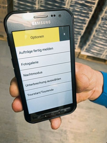 Über definierte Workflows wird der einzelne Fahrer schrittweise durch seine Aufträge geleitet.  (COuplink)