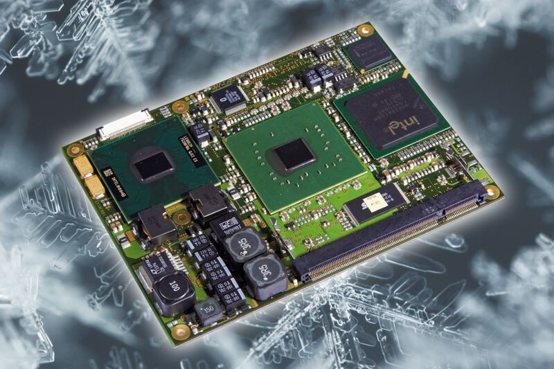 Das COM-Express-Modul CXB-CD945 basiert auf den Intel-Chipsätzen 82945GM Northbridge und ICH7-M Southbridge (Archiv: Vogel Business Media)