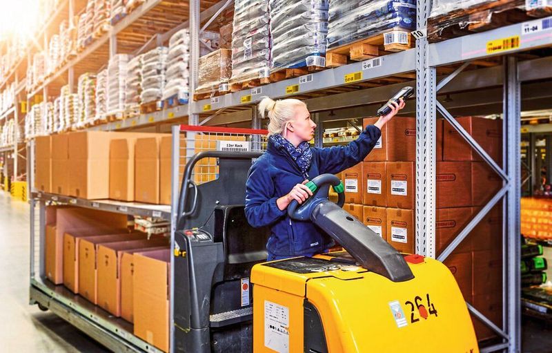 Lager der Rhenus Warehousing Solutions in Hörselgau. (Rhenus)