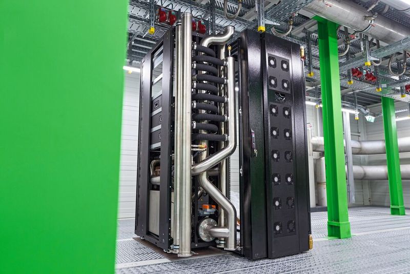 Bild 3:  Über 1 MW Kühlleistung für direkte Chipkühlung mit Wasser. (Bild: Rittal)